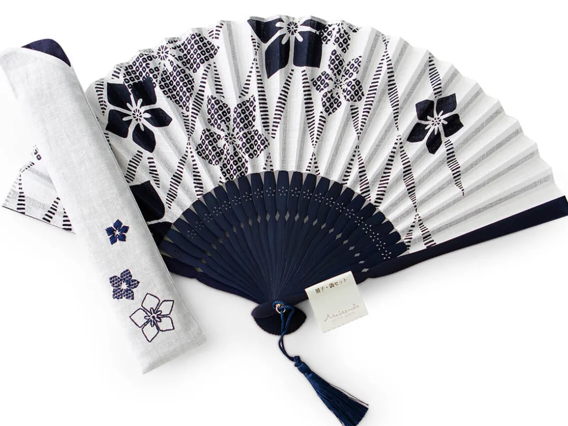 ORYOKI Handfächer*Handfächer Aihitoe Shiro, weiß
