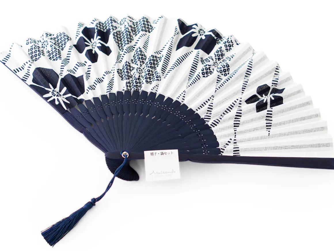 ORYOKI Handfächer*Handfächer Aihitoe Shiro, weiß