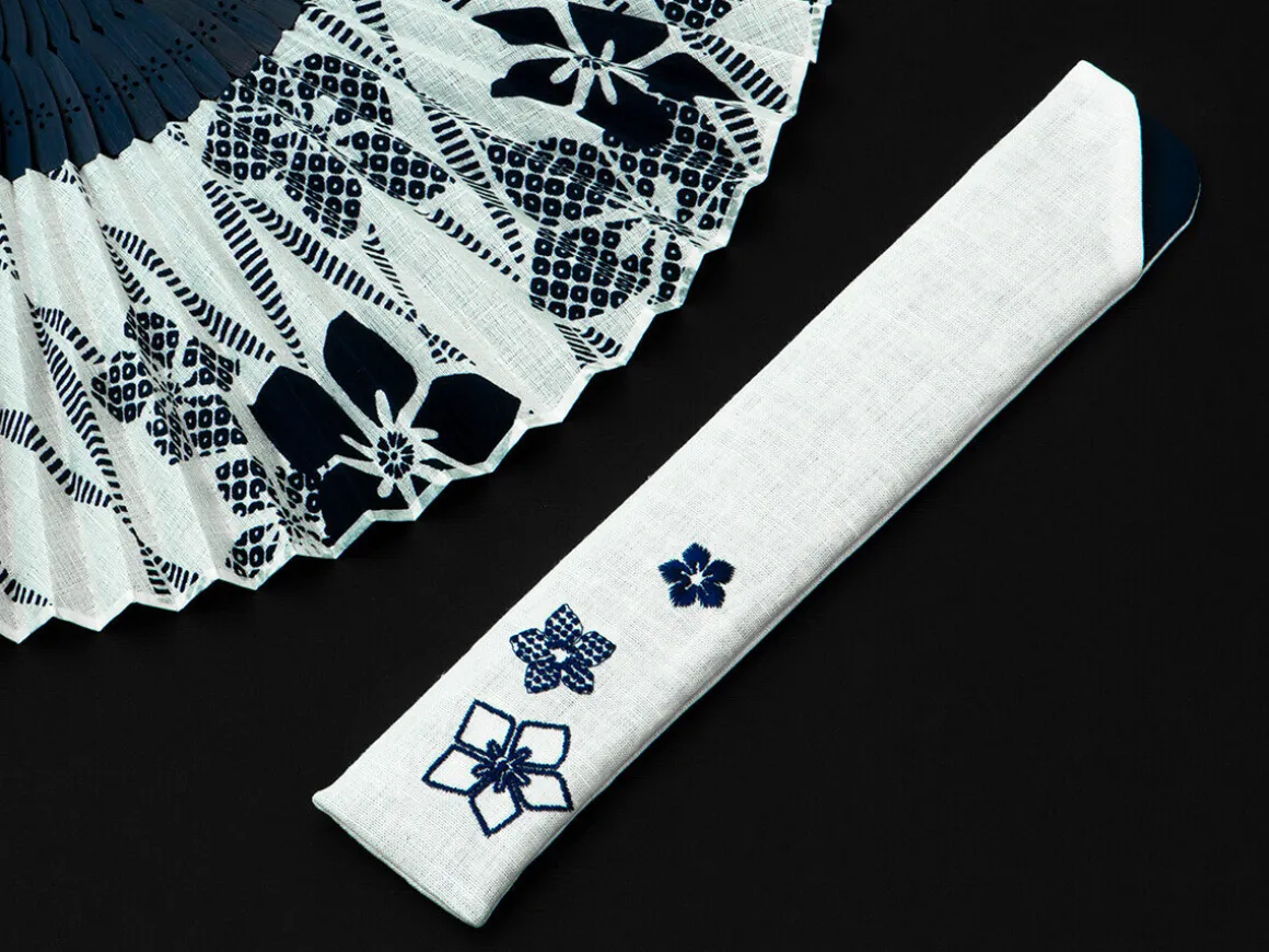 ORYOKI Handfächer*Handfächer Aihitoe Shiro, weiß
