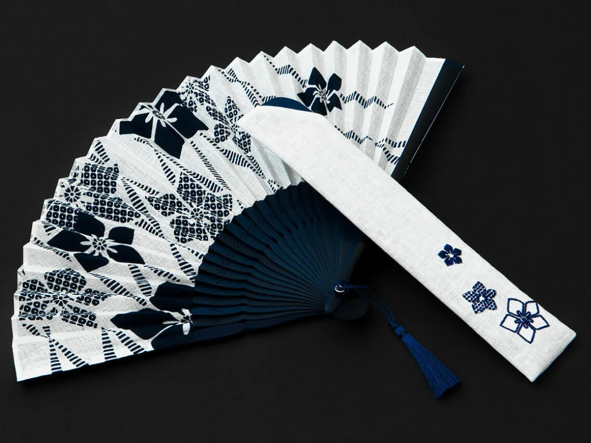 ORYOKI Handfächer*Handfächer Aihitoe Shiro, weiß