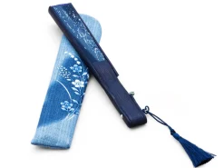 ORYOKI Handfächer*Handfächer Aino-cho, Blau