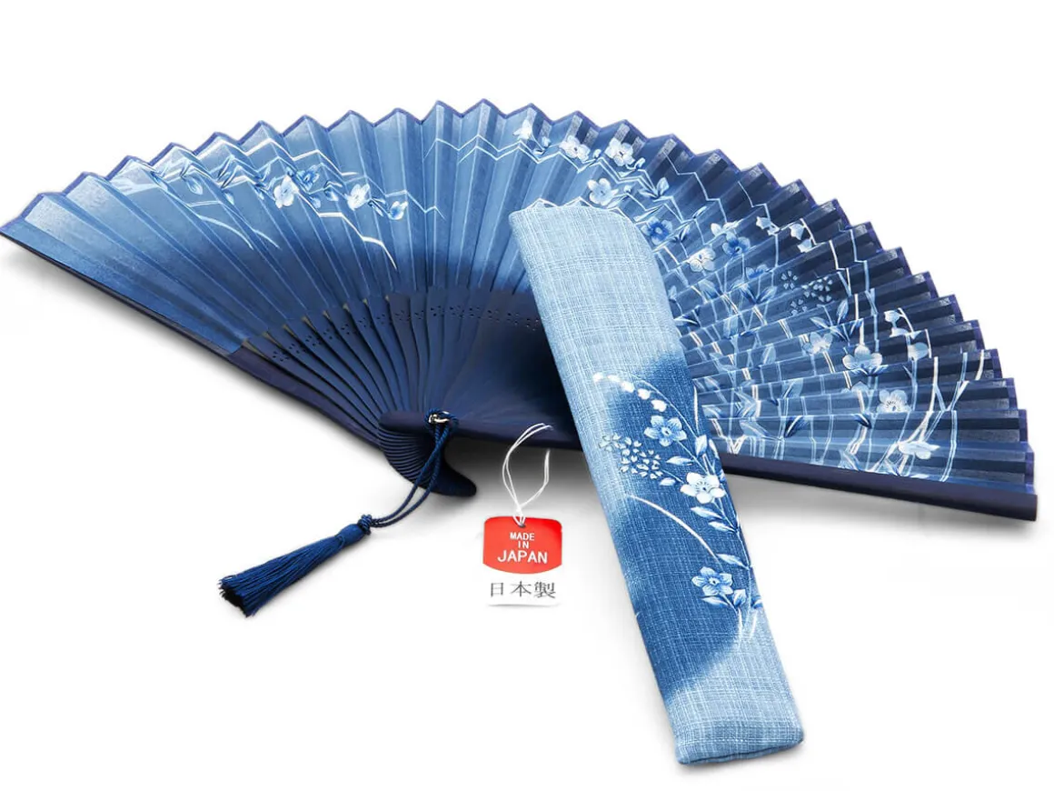ORYOKI Handfächer*Handfächer Aino-cho, Blau