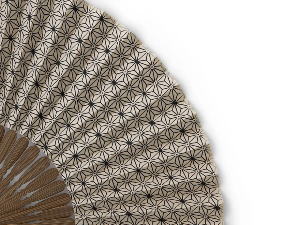 ORYOKI Handfächer*Handfächer Asanoha, Beige