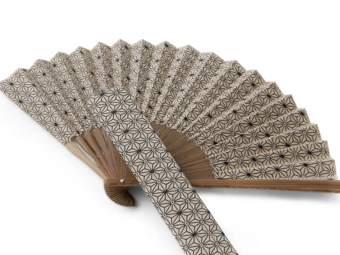 ORYOKI Handfächer*Handfächer Asanoha, Beige