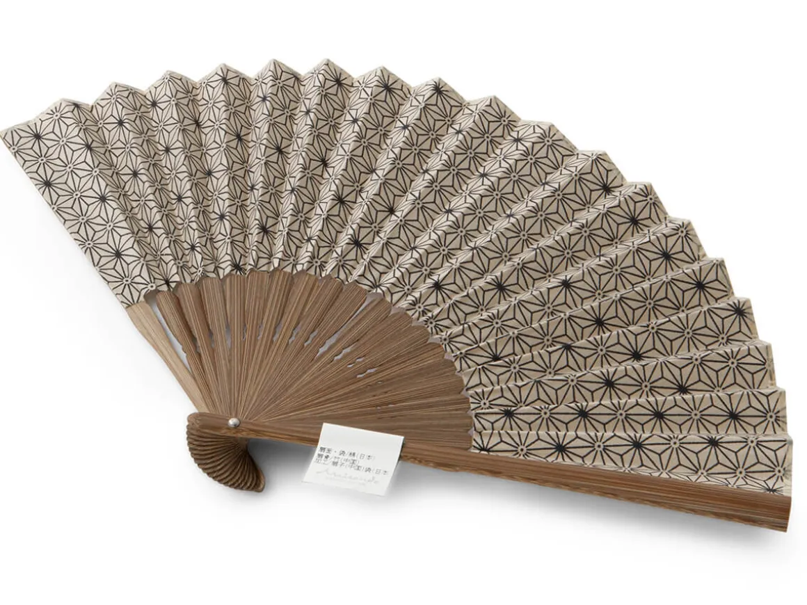 ORYOKI Handfächer*Handfächer Asanoha, Beige
