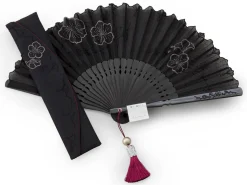 ORYOKI Handfächer*Handfächer Eien, schwarz