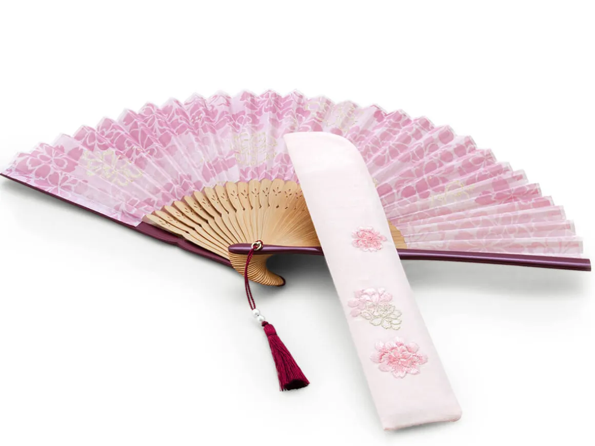 ORYOKI Handfächer*Handfächer Kiyoshisakura, Rosè