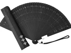 ORYOKI Handfächer*Handfächer Kuroi taki, schwarz