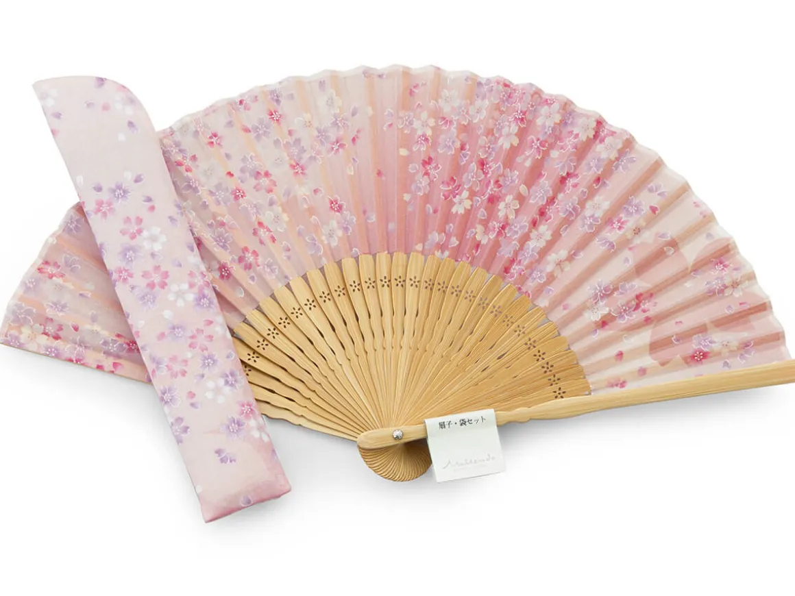 ORYOKI Handfächer*Handfächer Sakura Fubuki, Kirschblüte rosé