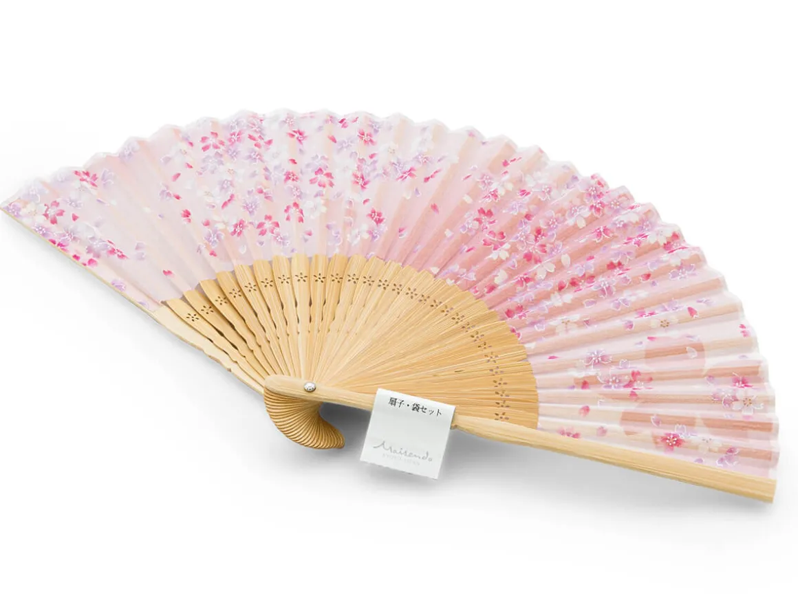 ORYOKI Handfächer*Handfächer Sakura Fubuki, Kirschblüte rosé