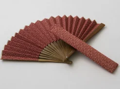 ORYOKI Handfächer*Handfächer Seikaiha, Rot