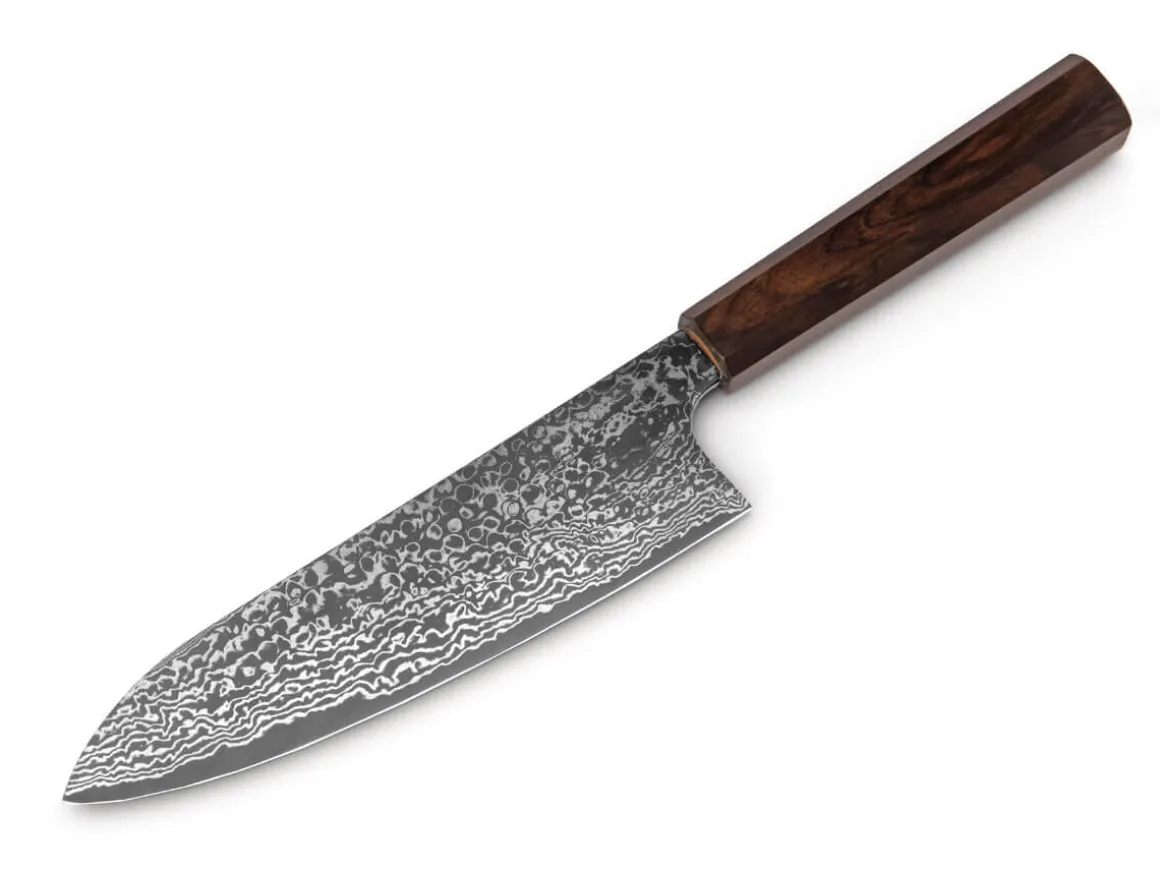 ORYOKI Santokumesser|Damastmesser*Hatsukokoro Ginga34 Santoku 180, ATS-34