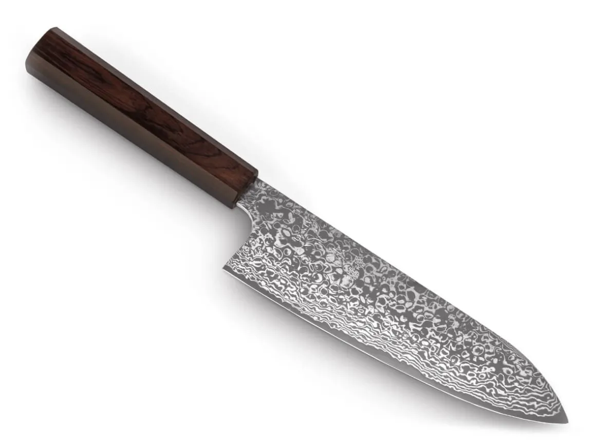 ORYOKI Santokumesser|Damastmesser*Hatsukokoro Ginga34 Santoku 180, ATS-34