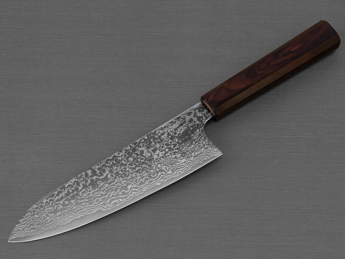 ORYOKI Santokumesser|Damastmesser*Hatsukokoro Ginga34 Santoku 180, ATS-34