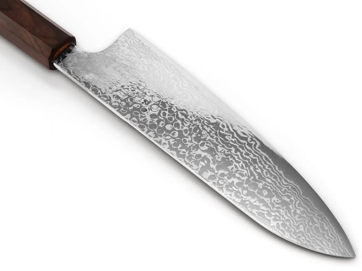 ORYOKI Santokumesser|Damastmesser*Hatsukokoro Ginga34 Santoku 180, ATS-34