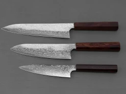 ORYOKI Santokumesser|Damastmesser*Hatsukokoro Ginga34 Santoku 180, ATS-34