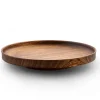 ORYOKI Holzschalen|Lacquerware*Holztablett Sen, Ø 12 cm, braun