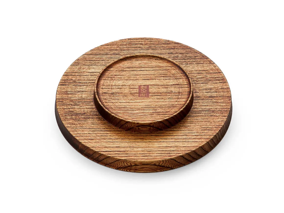 ORYOKI Holzschalen|Lacquerware*Holztablett Sen, Ø 12 cm, braun