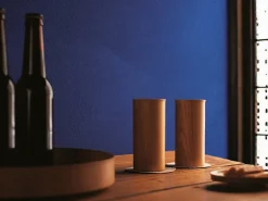 ORYOKI Holzschalen|Lacquerware*Holztablett Sen, Ø 12 cm, braun