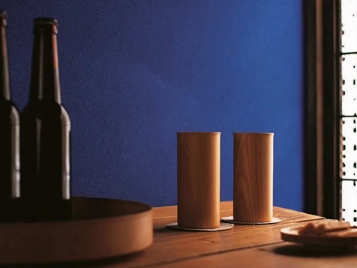 ORYOKI Holzschalen|Lacquerware*Holztablett Sen, Ø 12 cm, braun