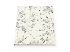 ORYOKI Japanpapier*Japanbuch Tokyo Memo, Chiyogami Blütenäste elfenbein, 17 x 22 cm