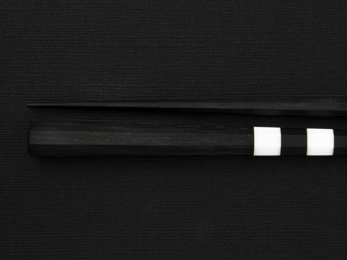 ORYOKI Essstäbchen*Japanische Essstäbchen Koushigara, Ebenholz