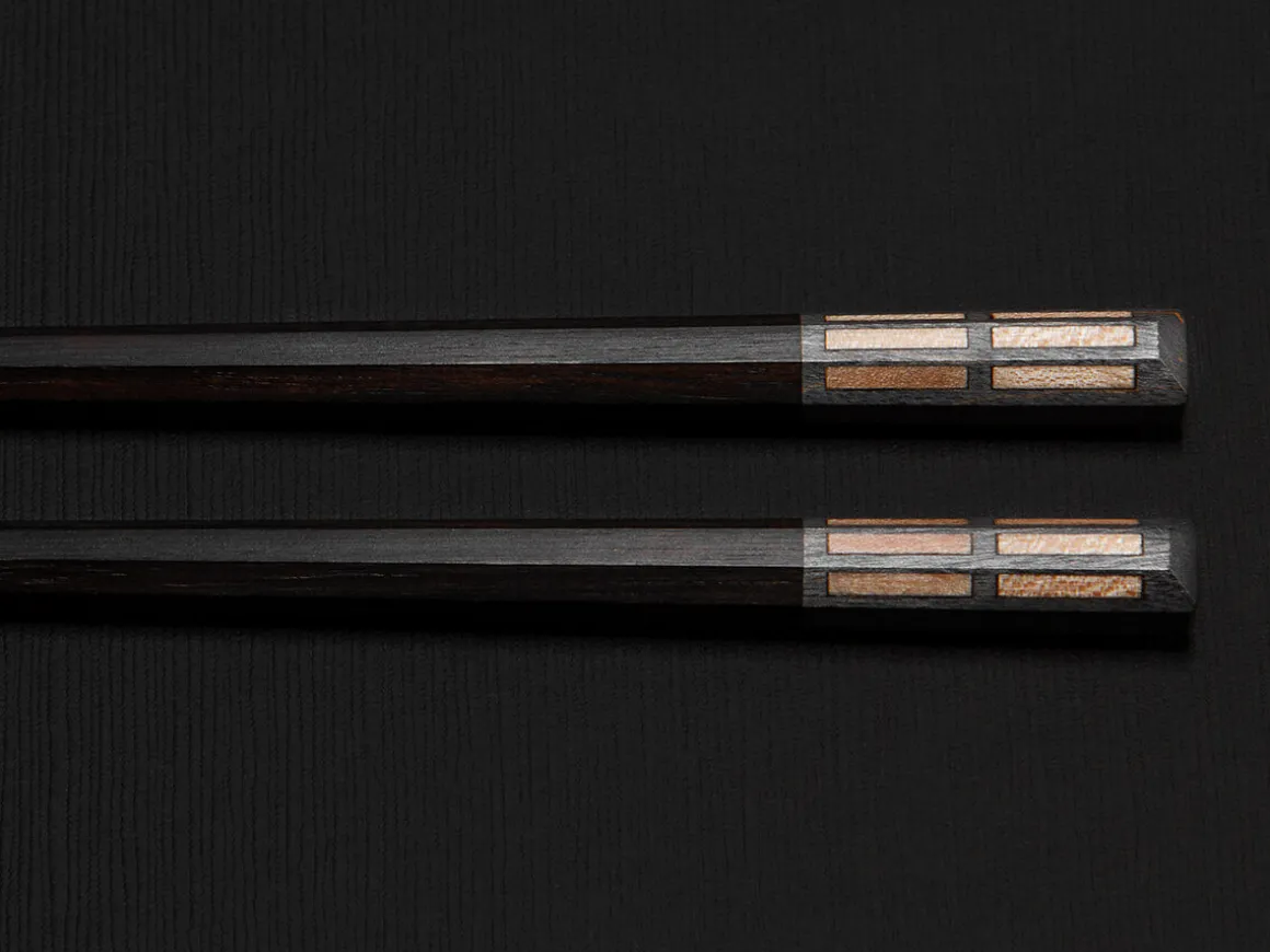 ORYOKI Essstäbchen*Japanische Essstäbchen MIKAGE, Ebenholz