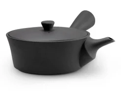 ORYOKI Japanische Teekannen|Teegeschirr*Japanische Kyusu Sencha 320, Banko Yaki, 320 ml, schwarz