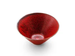 ORYOKI Ramen-Schüsseln Und Schalen|Japanisches Porzellan*Japanische Schüssel Shuin, rot, 2 Größen