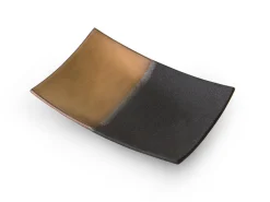ORYOKI Sushi Teller|Japanisches Porzellan*Japanische Servierplatte Sou, schwarz-gold, 2 Größen