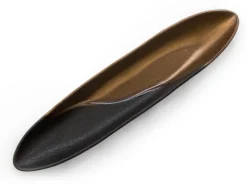 ORYOKI Japanisches Porzellan*Japanische Servierschale Sou, schwarz-gold, 2 Größen