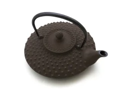 ORYOKI Japanische Teekannen|Teekanne Gusseisen*Japanische Teekanne Gusseisen Hira Arare, 0,5 l, Braun