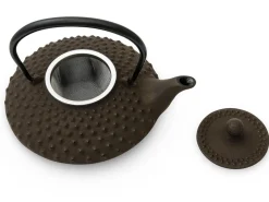 ORYOKI Japanische Teekannen|Teekanne Gusseisen*Japanische Teekanne Gusseisen Hira Arare, 0,5 l, Braun
