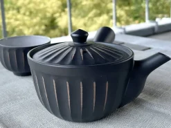 ORYOKI Japanische Teekannen|Teegeschirr*Japanische Teekanne Kiku Kokudei, Banko Yaki, 230 ml
