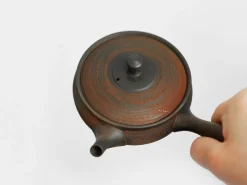 ORYOKI Japanische Teekannen|Teegeschirr*Japanische Teekanne Sujime Hira, 120 ml, Keramiksieb