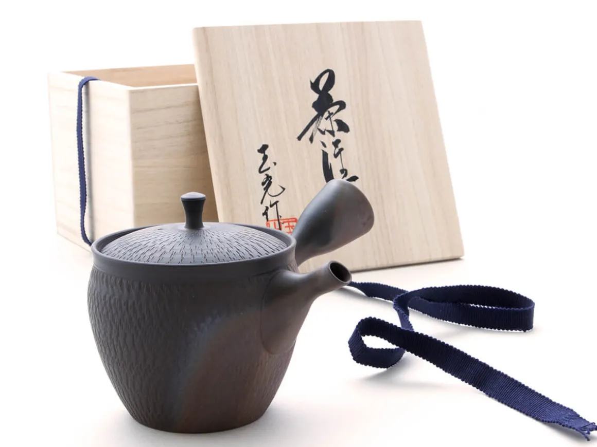 ORYOKI Japanische Teekannen|Teegeschirr*Japanische Teekanne Tokoname Sendan Kaku mit Geschenkbox