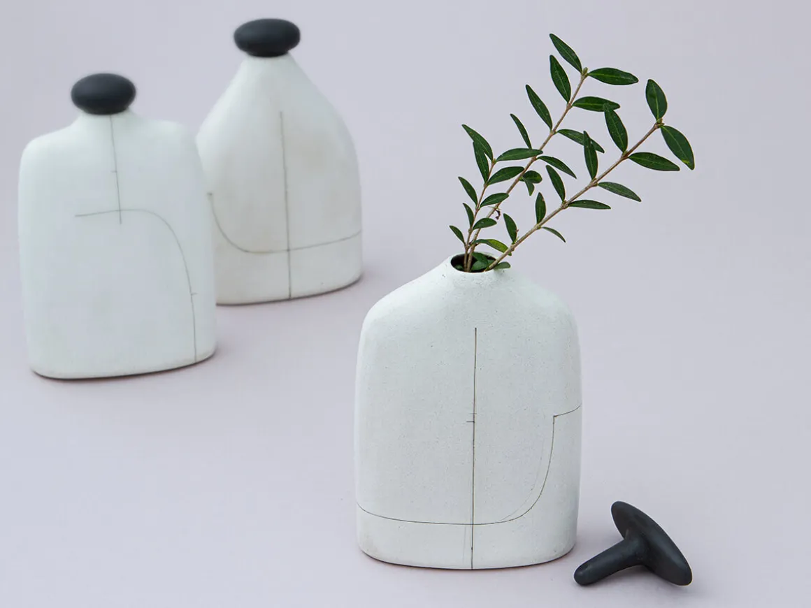 ORYOKI Japanische Vasen*Japanische Vase Shiro series ichi