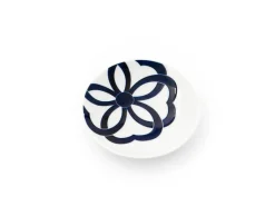 ORYOKI Japanisches Porzellan*Japanischer Teller Mamezara, Musubi Sakura, Ø 10,8 cm