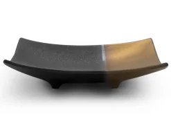 ORYOKI Sushi Teller|Japanisches Porzellan*Japanischer Teller Sou, schwarz-gold, 2 Größen
