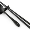ORYOKI Essstäbchen|Oryoki*Japanisches Besteck-Set Yokina asa, Ebenholz