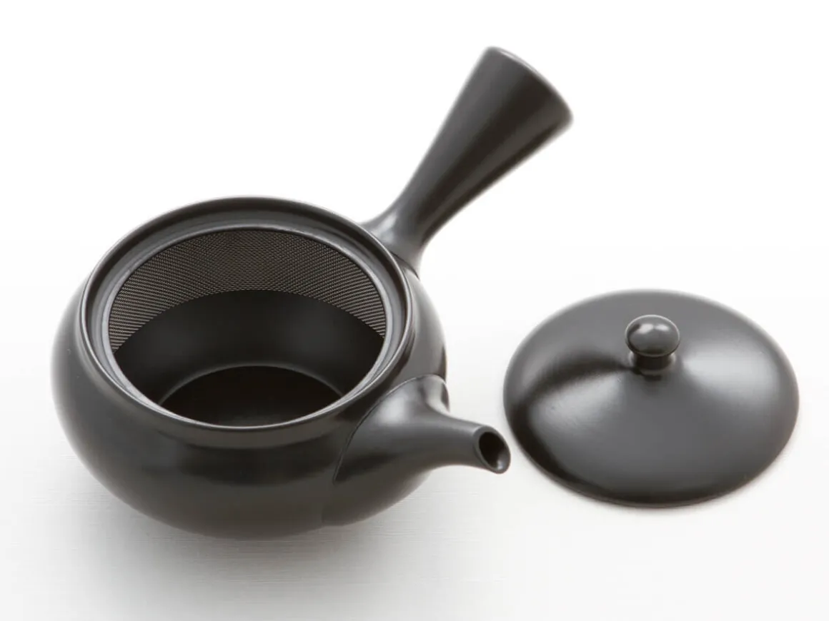 ORYOKI Japanische Teekannen|Teegeschirr*Japanisches Teeservice Kuro Hiramaru, 6-teilig
