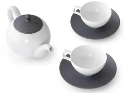 ORYOKI Japanische Teekannen|Teegeschirr*Japanisches Teeservice Sabi-sen mon, 5-teilig