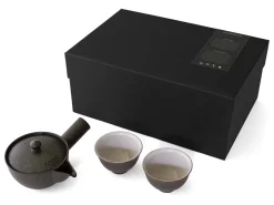 ORYOKI Japanische Teekannen|Teegeschirr*Japanisches Teeservice Siboridashi Kokurei, 3-teilig, Banko Yaki