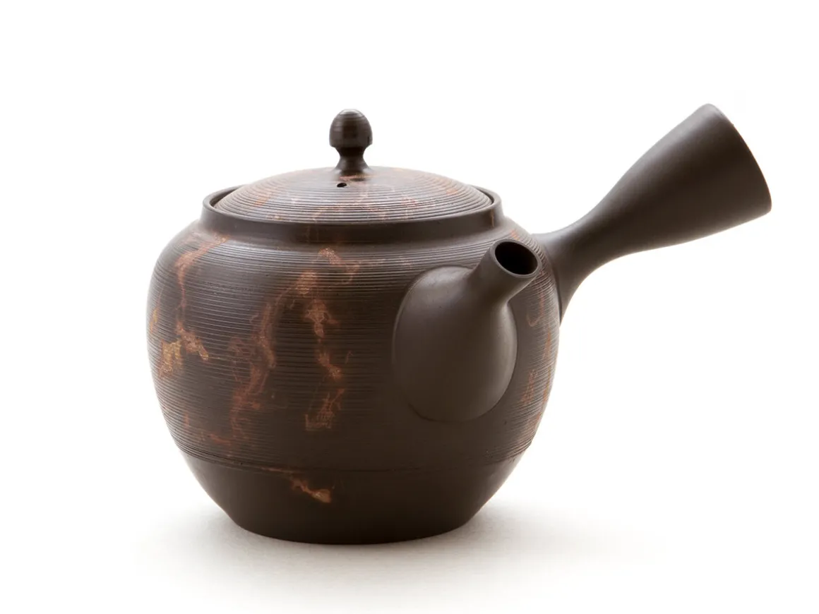 ORYOKI Japanische Teekannen|Teegeschirr*Japanisches Teeservice 6-teilig, Kyusu Tokoname Mokake