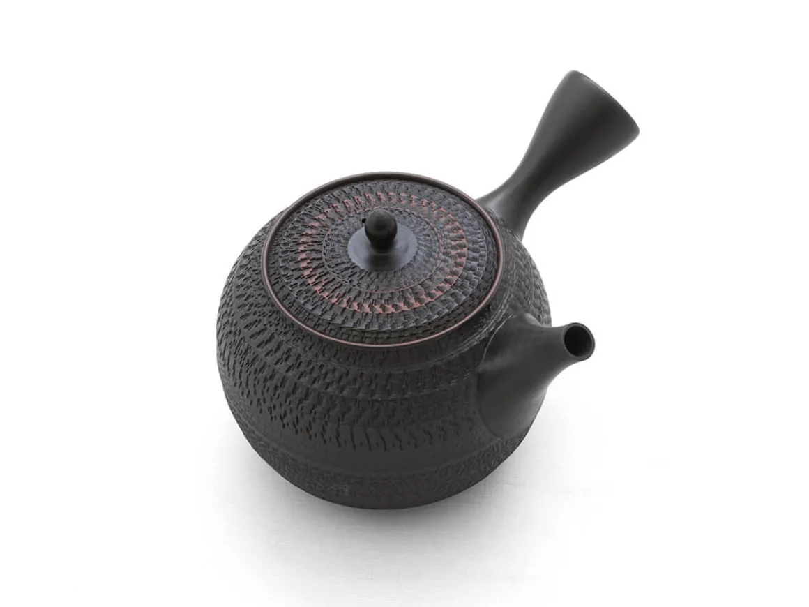 ORYOKI Japanische Teekannen|Teegeschirr*Japanisches Teeservice 6-teilig, Kyusu Tokoname Sendan Maru