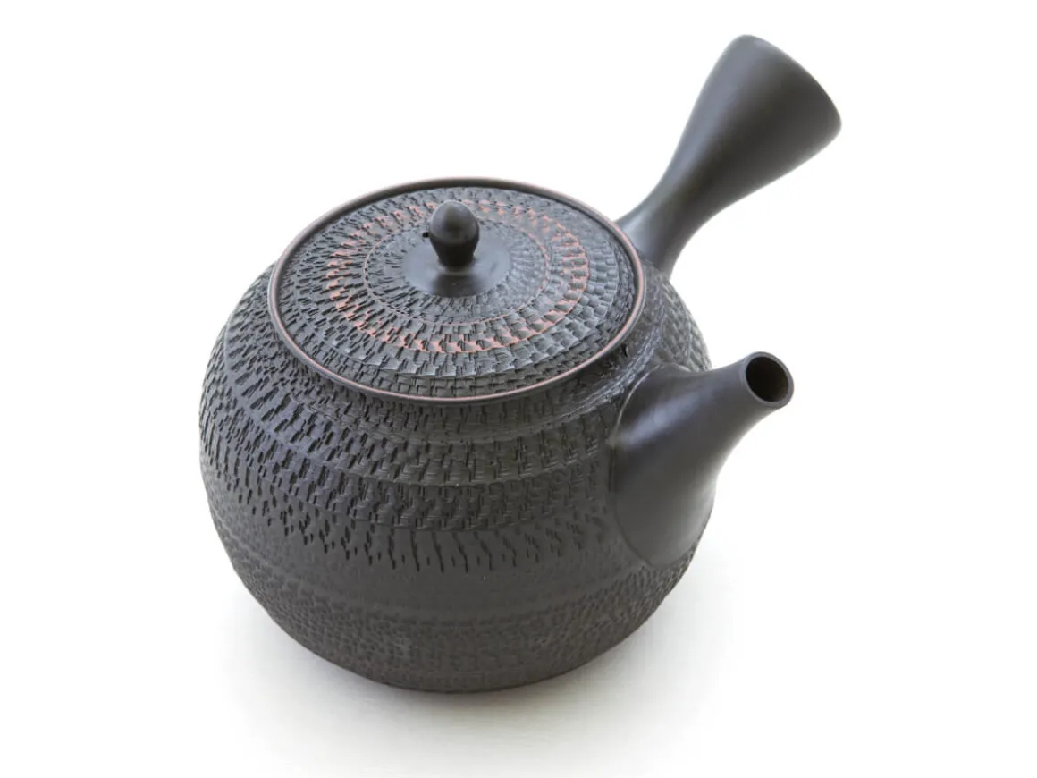 ORYOKI Japanische Teekannen|Teegeschirr*Japanisches Teeservice 6-teilig, Kyusu Tokoname Sendan Maru