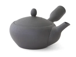 ORYOKI Japanische Teekannen|Teegeschirr*Japanisches Teeservice Teppachu Kurokusube, 3-teilig, Banko Yaki