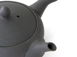 ORYOKI Japanische Teekannen|Teegeschirr*Japanisches Teeservice Teppachu Kurokusube, 3-teilig, Banko Yaki