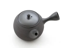 ORYOKI Japanische Teekannen|Teegeschirr*Japanisches Teeservice 6-teilig, Kyusu Tokoname Tobikanna Kuro