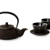 ORYOKI Japanische Teekannen|Teekanne Gusseisen*Japanisches Teeservice Tonbo, 5-teilig